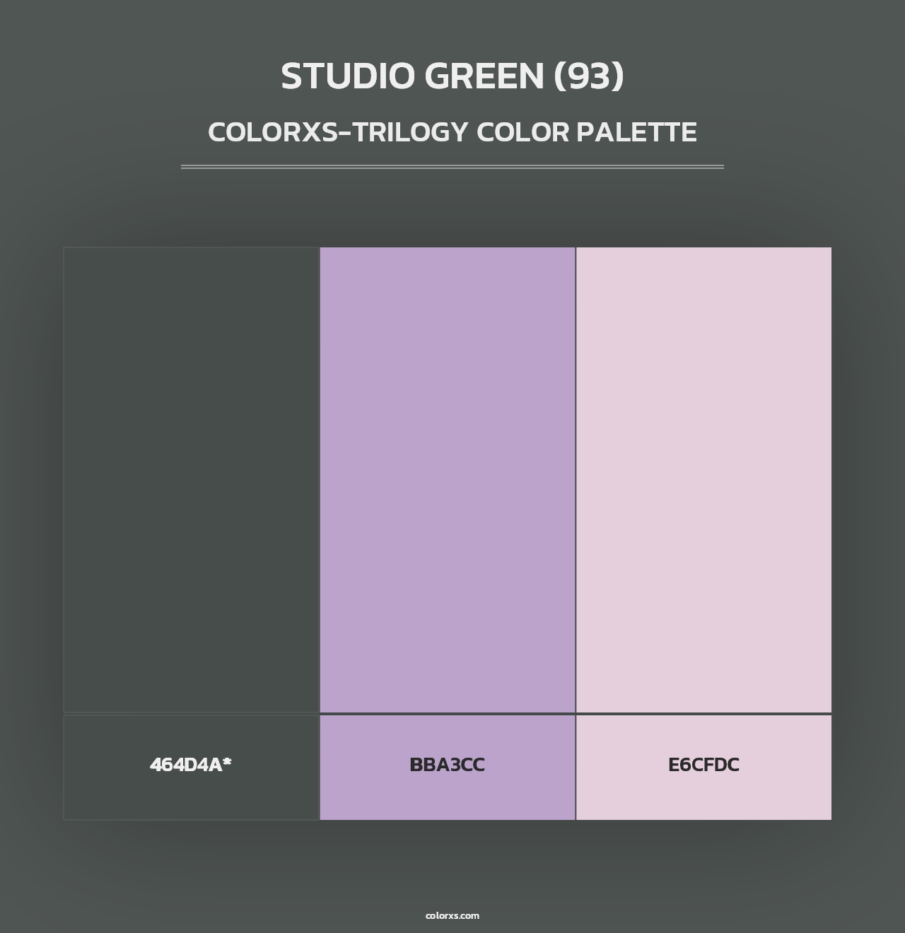 Studio Green (93) - Colorxs Trilogy Palette
