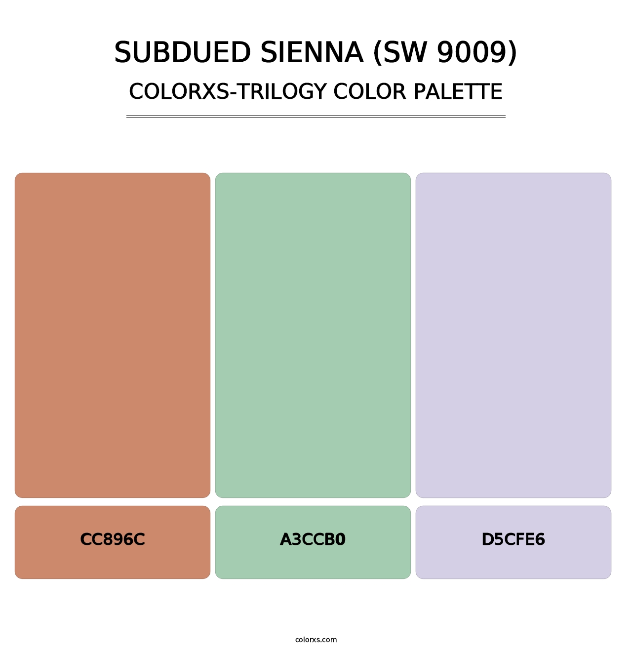 Subdued Sienna (SW 9009) - Colorxs Trilogy Palette