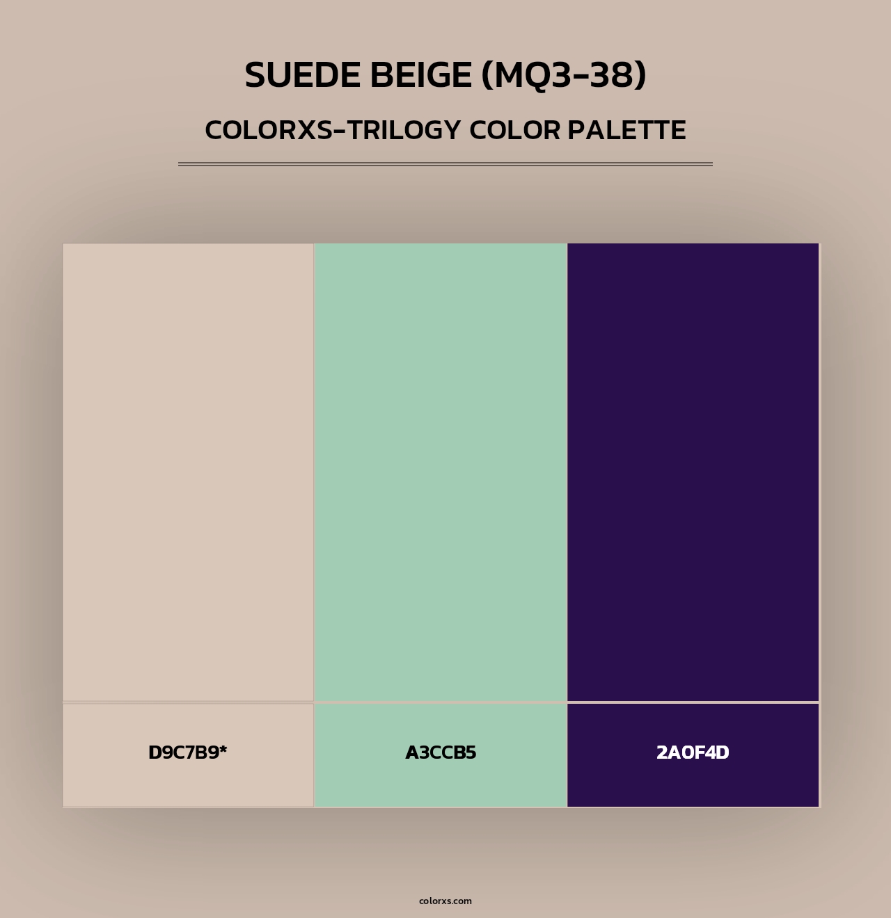 Suede Beige (MQ3-38) - Colorxs Trilogy Palette
