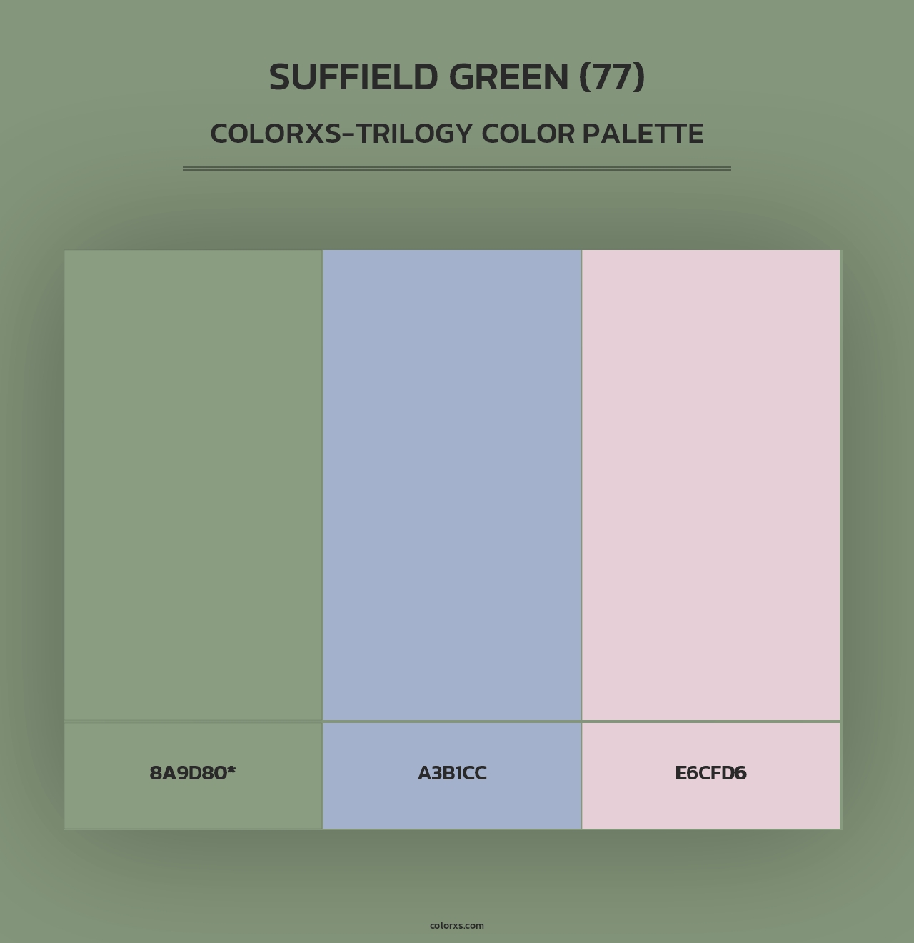 Suffield Green (77) - Colorxs Trilogy Palette