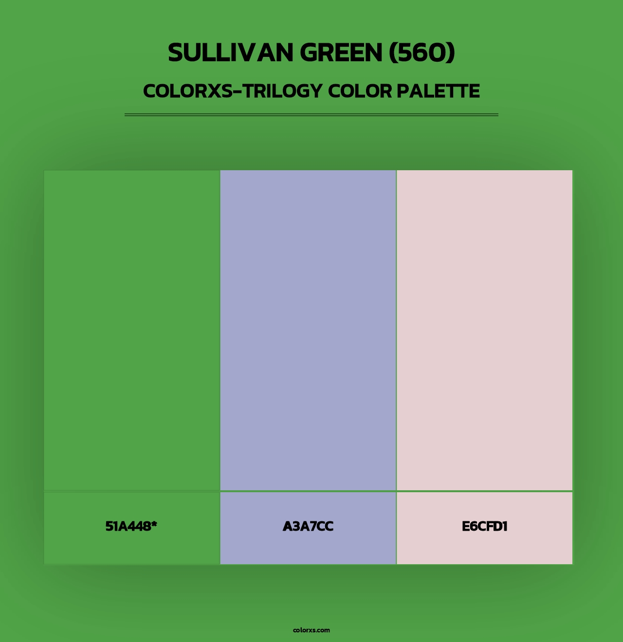 Sullivan Green (560) - Colorxs Trilogy Palette