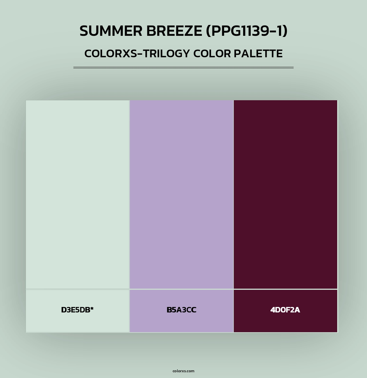 Summer Breeze (PPG1139-1) - Colorxs Trilogy Palette