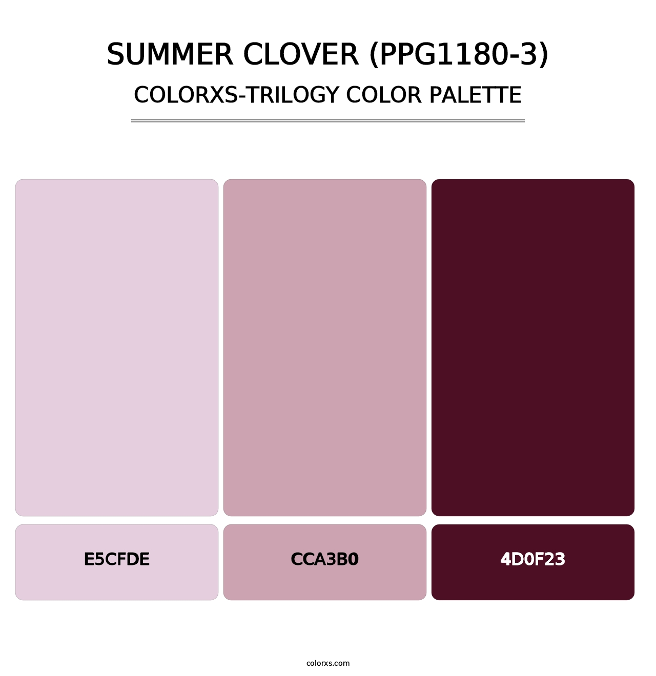 Summer Clover (PPG1180-3) - Colorxs Trilogy Palette