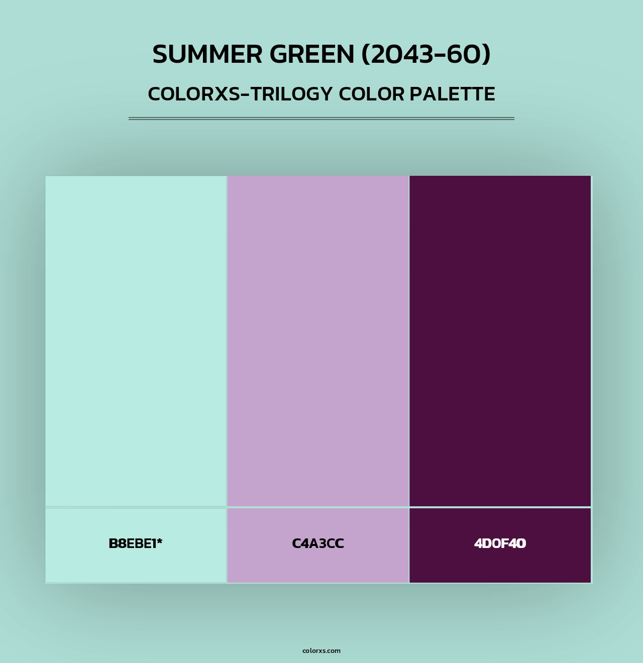 Summer Green (2043-60) - Colorxs Trilogy Palette