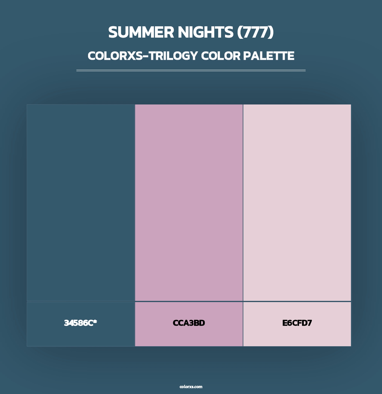 Summer Nights (777) - Colorxs Trilogy Palette