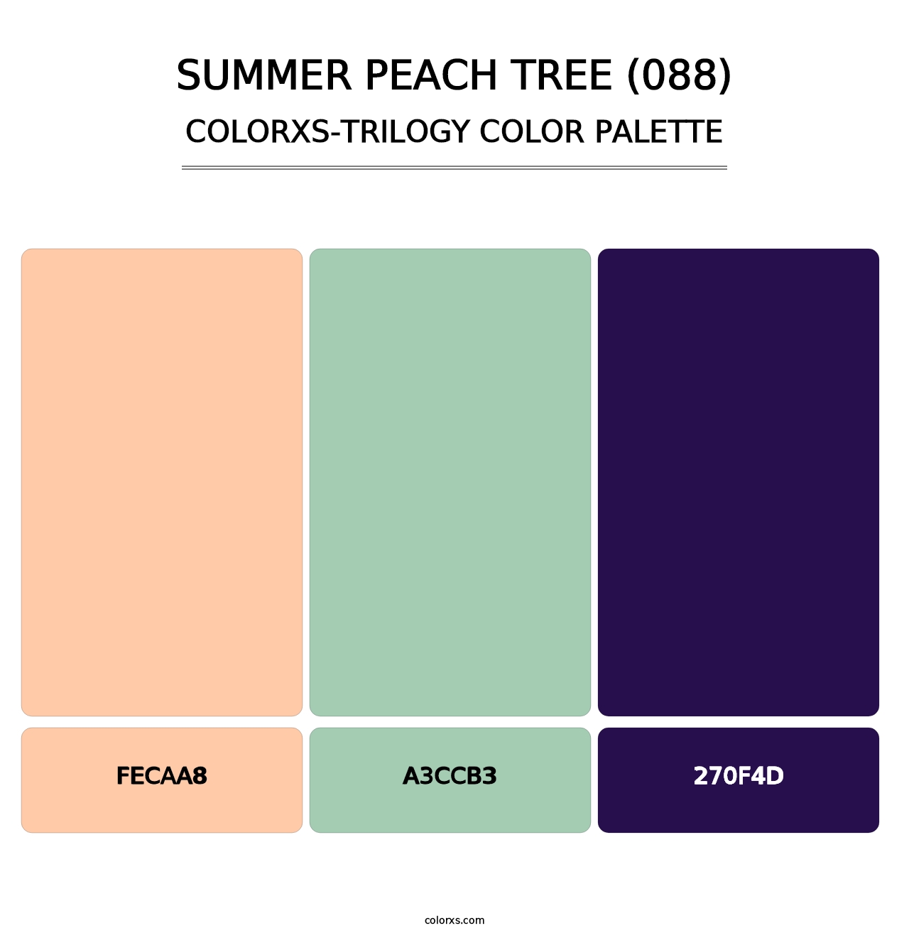 Summer Peach Tree (088) - Colorxs Trilogy Palette