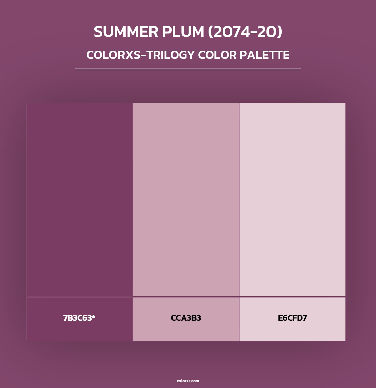 Summer Plum (2074-20) - Colorxs Trilogy Palette