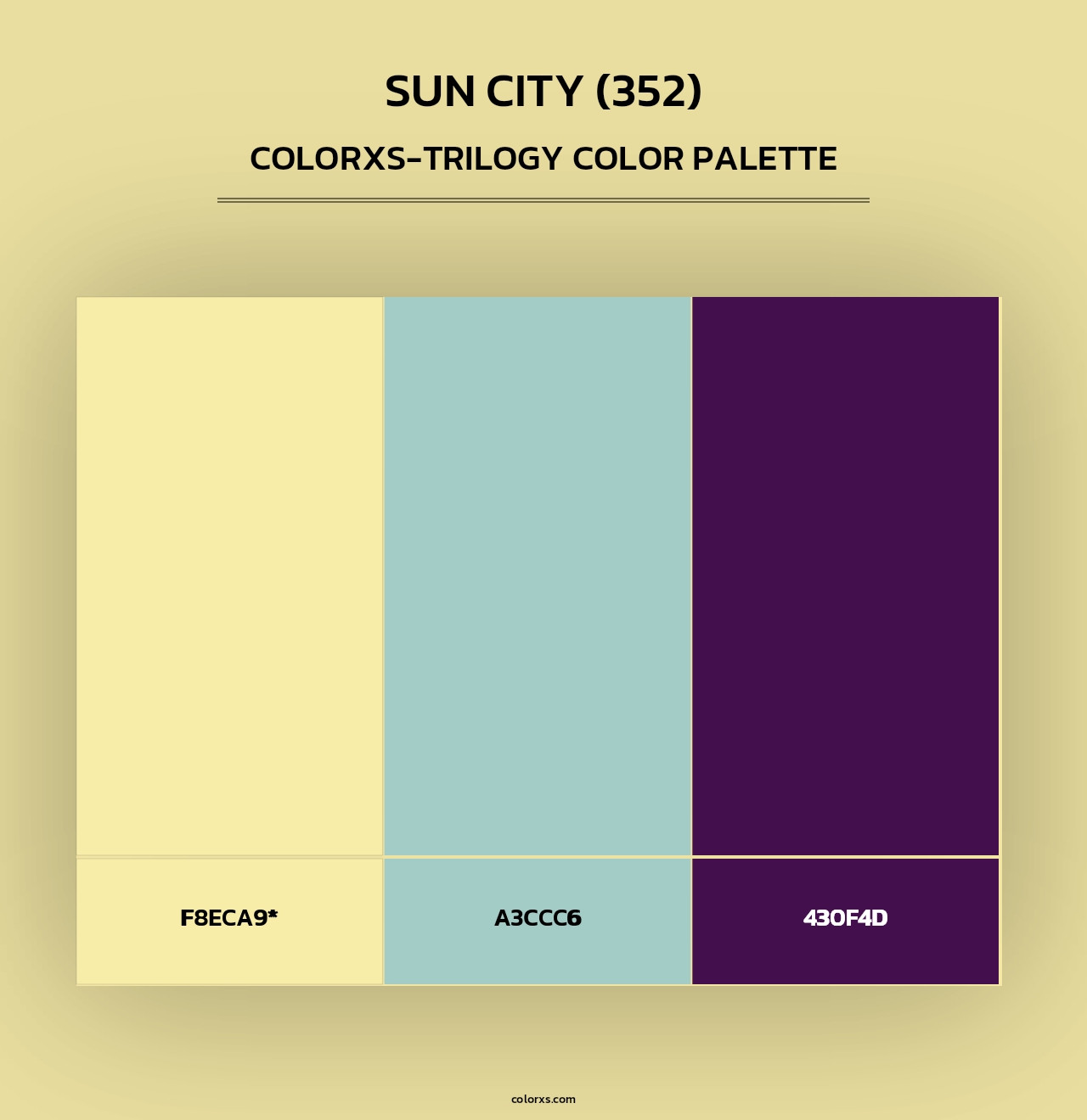 Sun City (352) - Colorxs Trilogy Palette