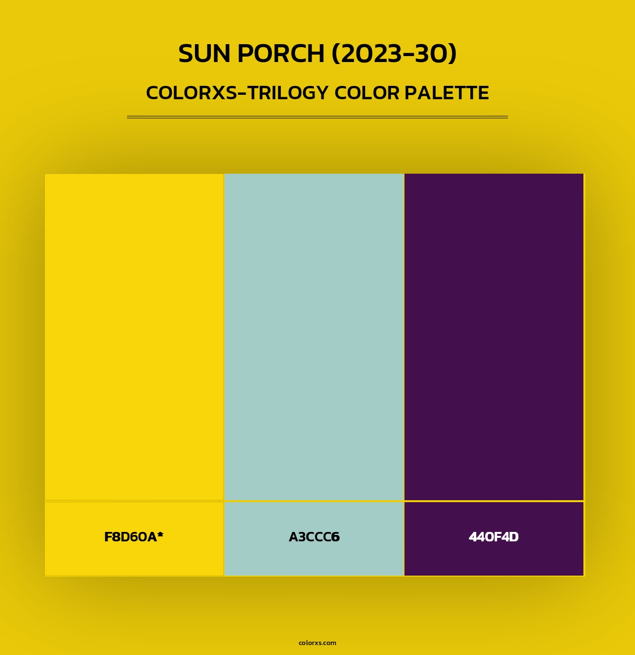 Sun Porch (2023-30) - Colorxs Trilogy Palette