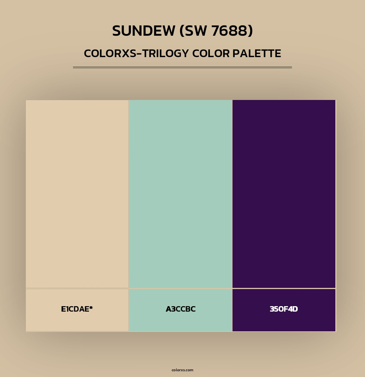 Sundew (SW 7688) - Colorxs Trilogy Palette