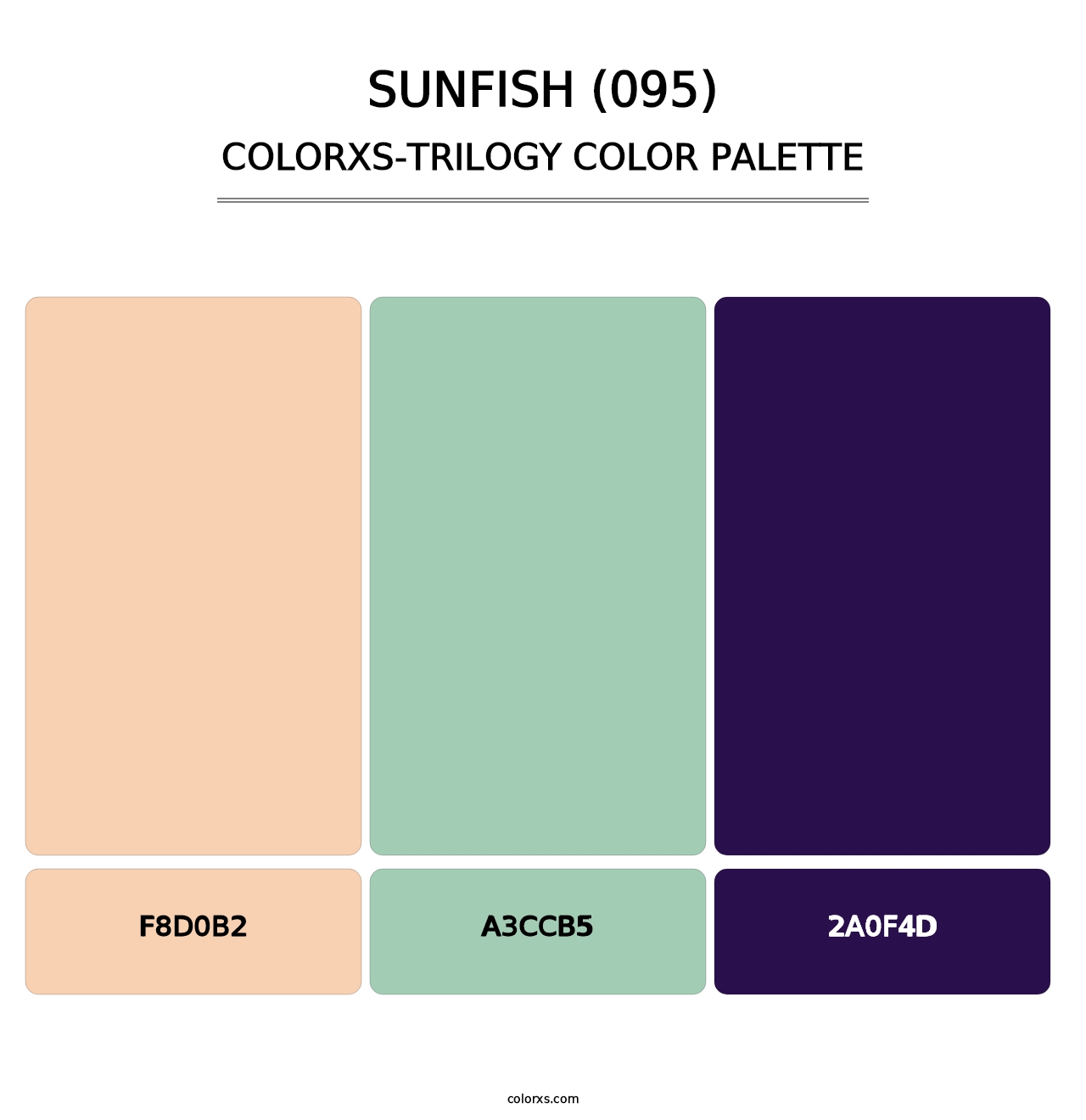 Sunfish (095) - Colorxs Trilogy Palette