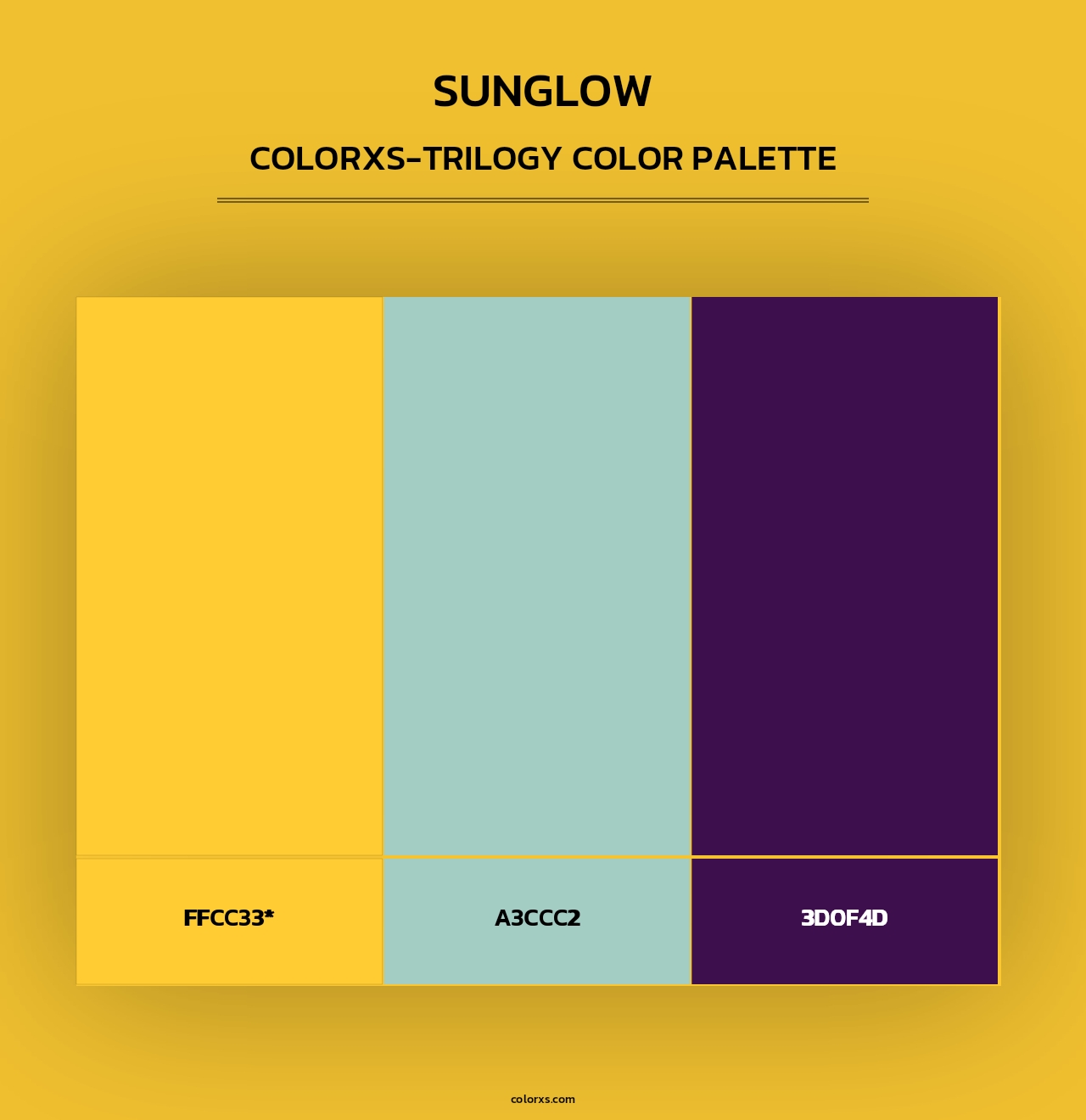 Sunglow - Colorxs Trilogy Palette
