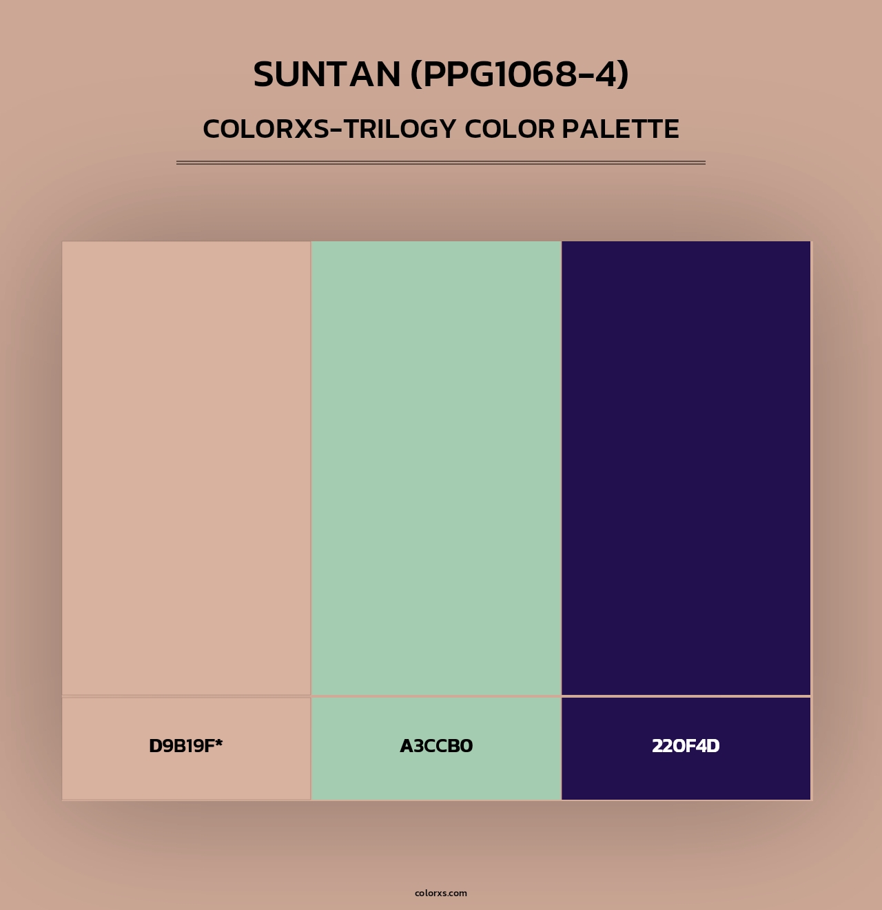 Suntan (PPG1068-4) - Colorxs Trilogy Palette