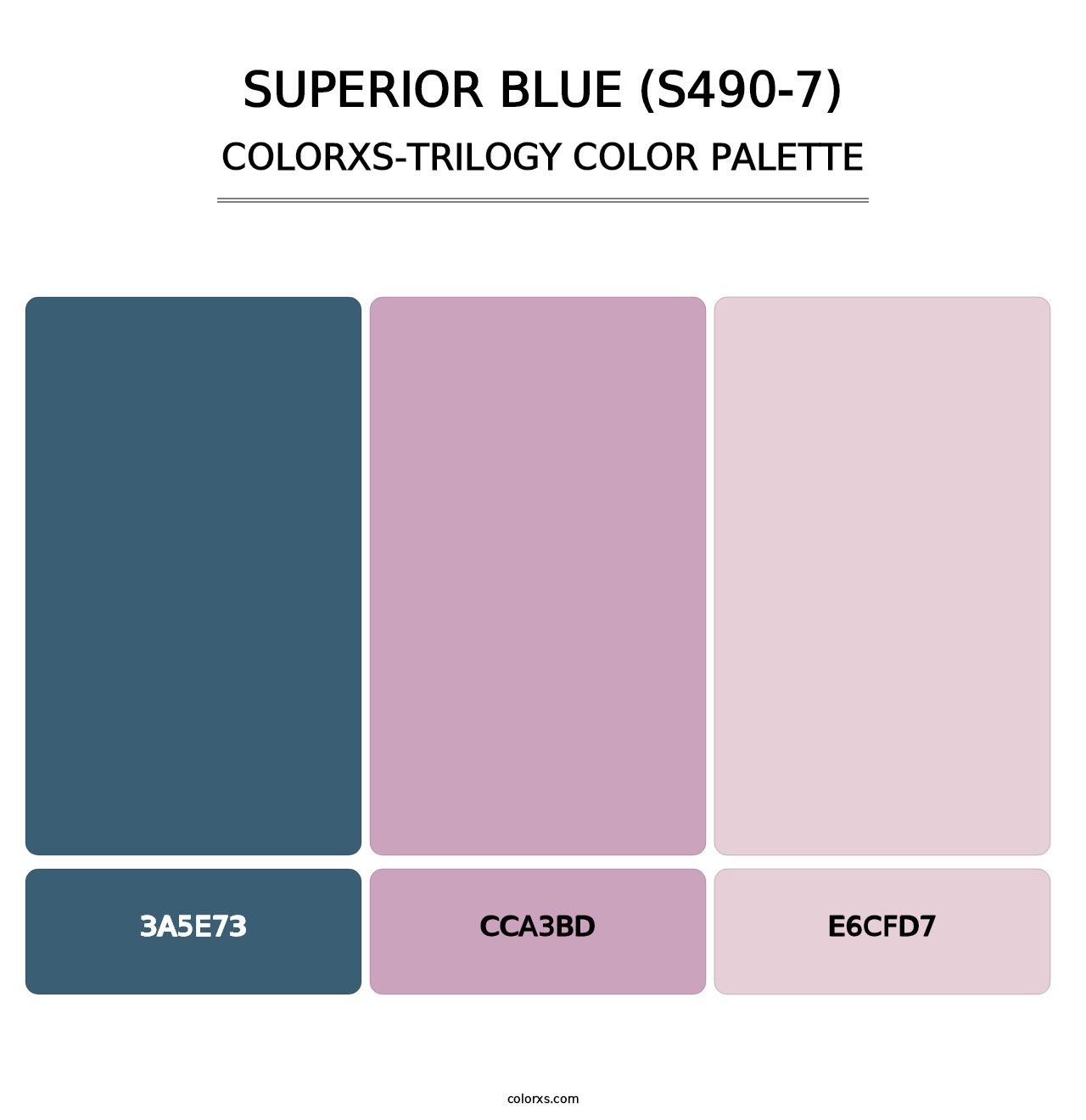 Superior Blue (S490-7) - Colorxs Trilogy Palette