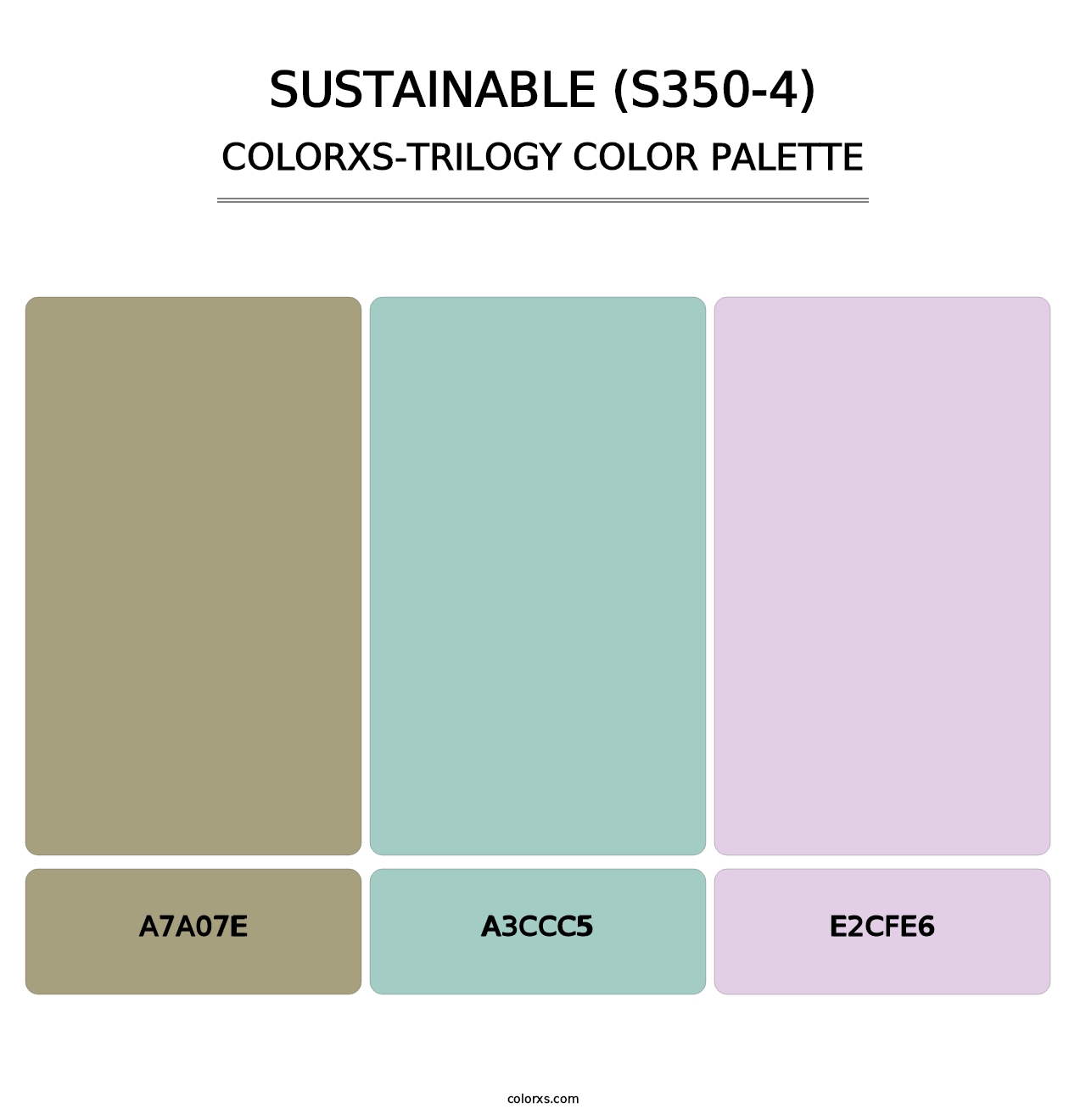 Sustainable (S350-4) - Colorxs Trilogy Palette