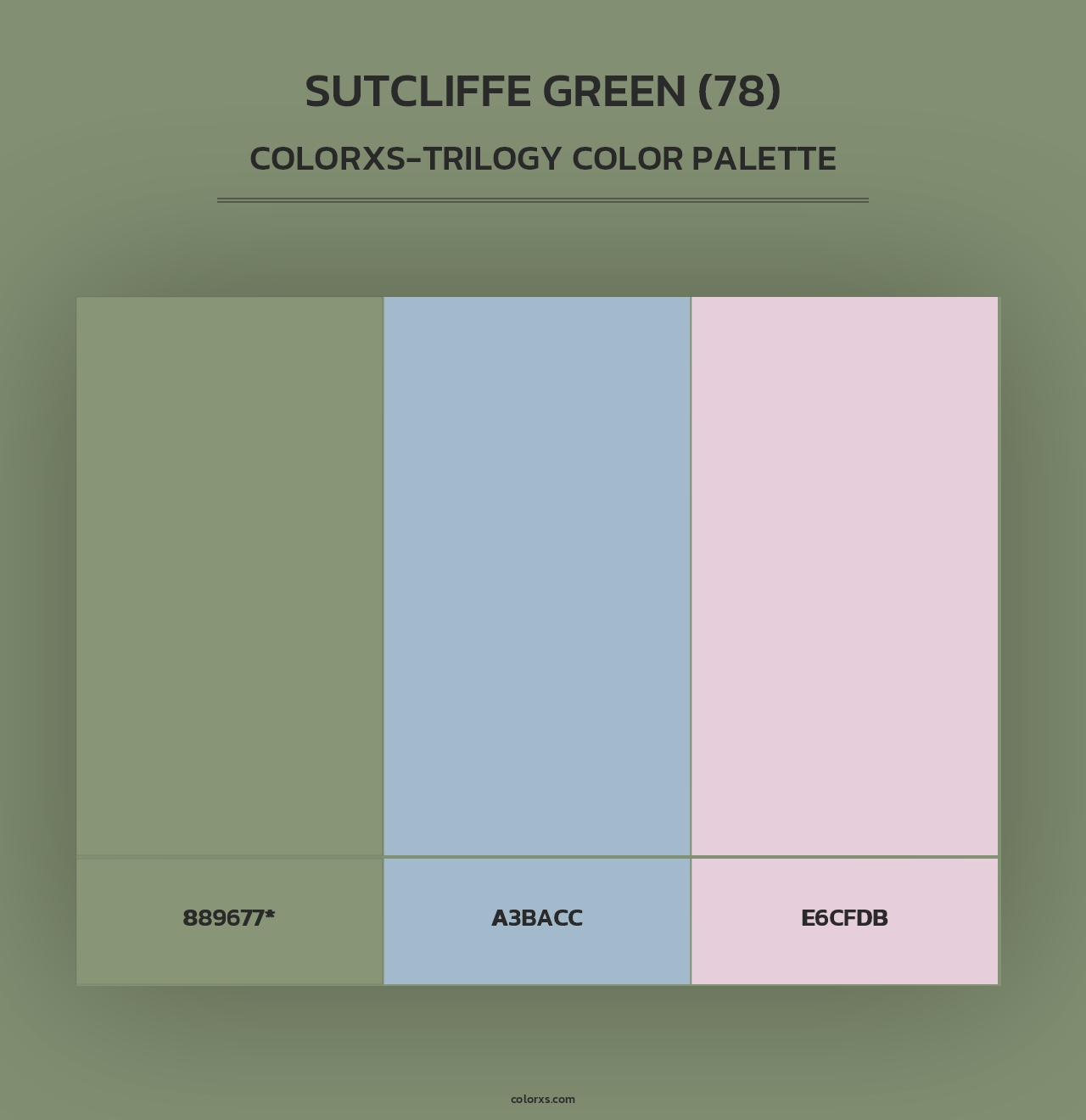 Sutcliffe Green (78) - Colorxs Trilogy Palette