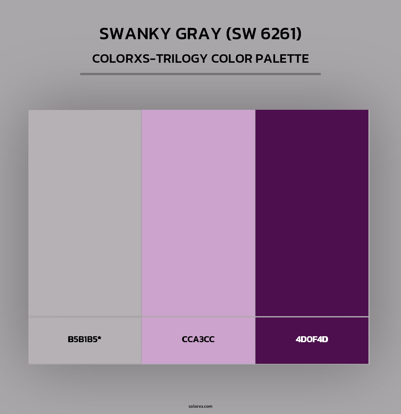 Swanky Gray (SW 6261) - Colorxs Trilogy Palette