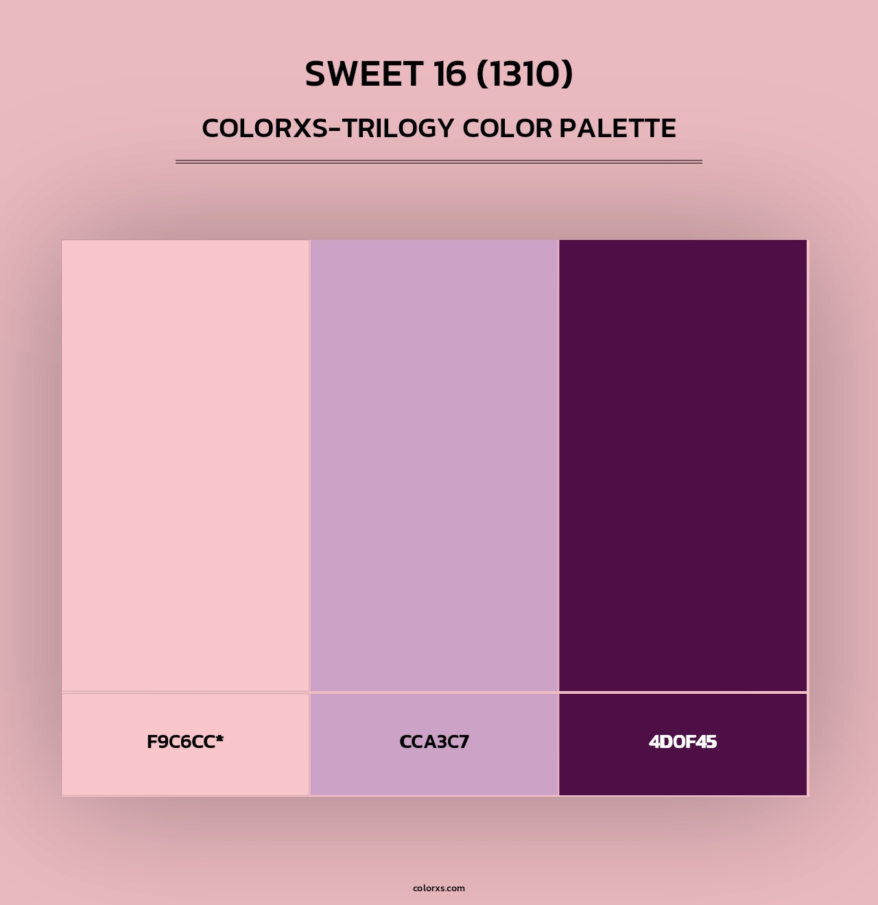 Sweet 16 (1310) - Colorxs Trilogy Palette