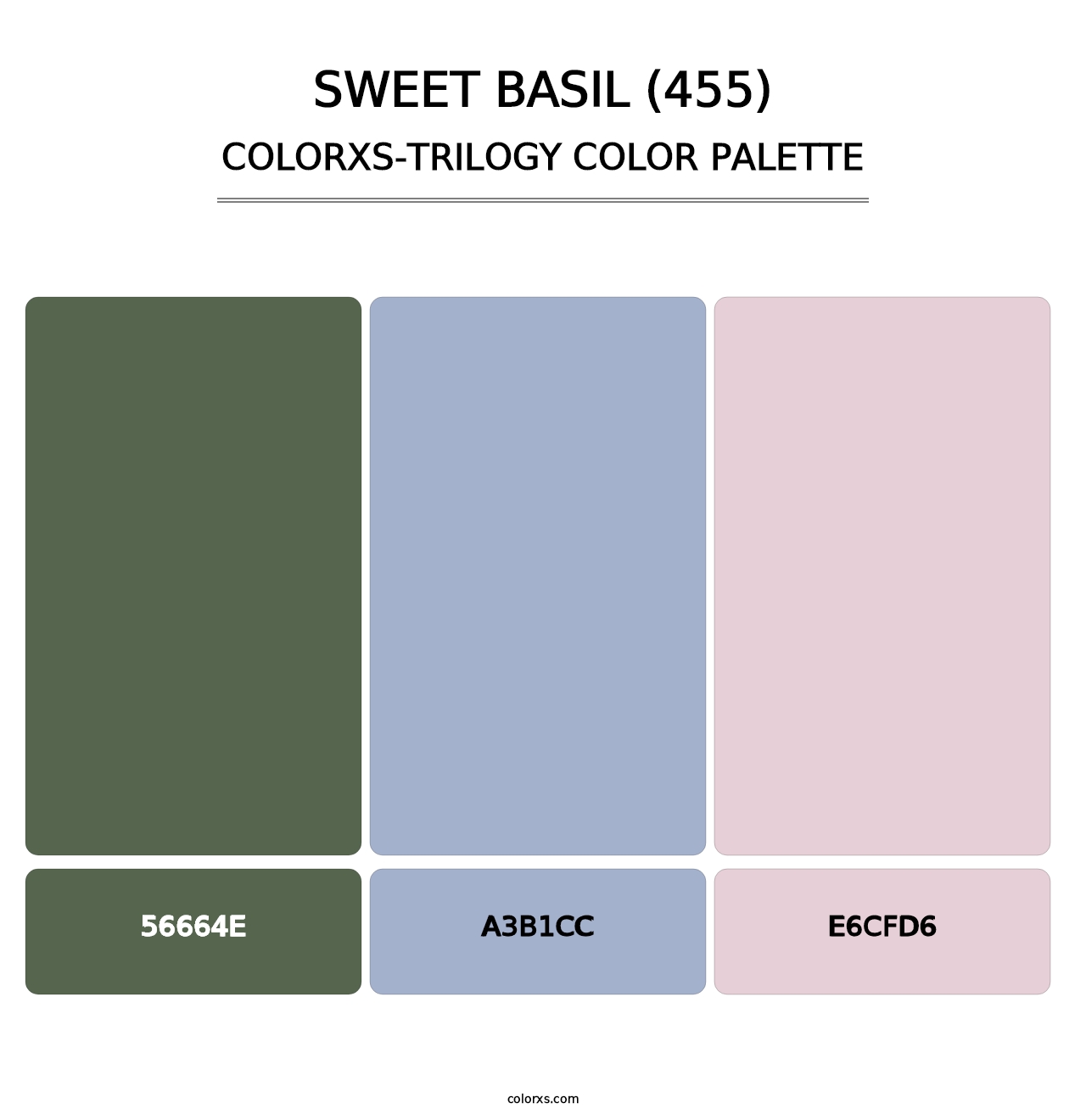 Sweet Basil (455) - Colorxs Trilogy Palette
