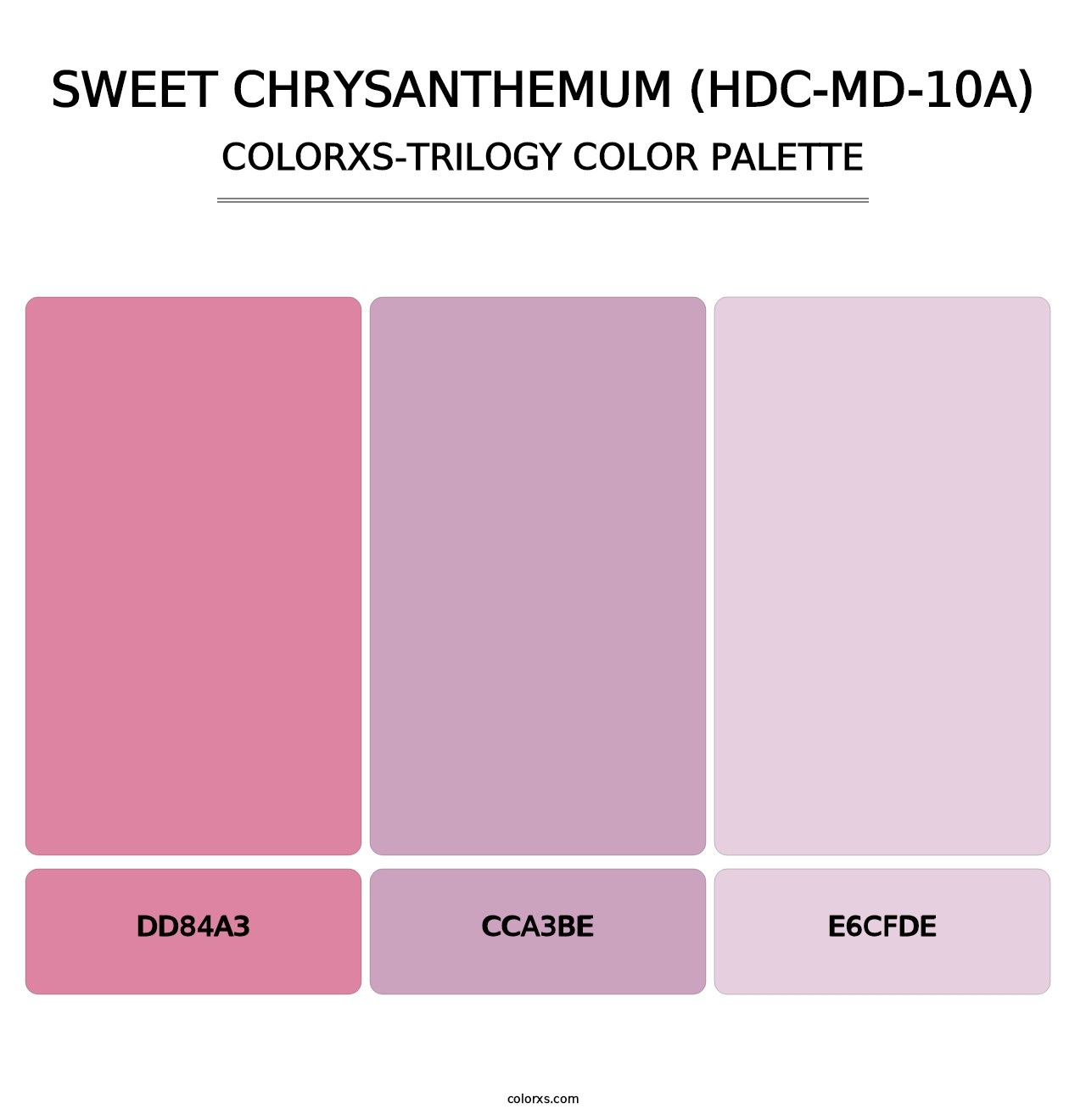 Sweet Chrysanthemum (HDC-MD-10A) - Colorxs Trilogy Palette