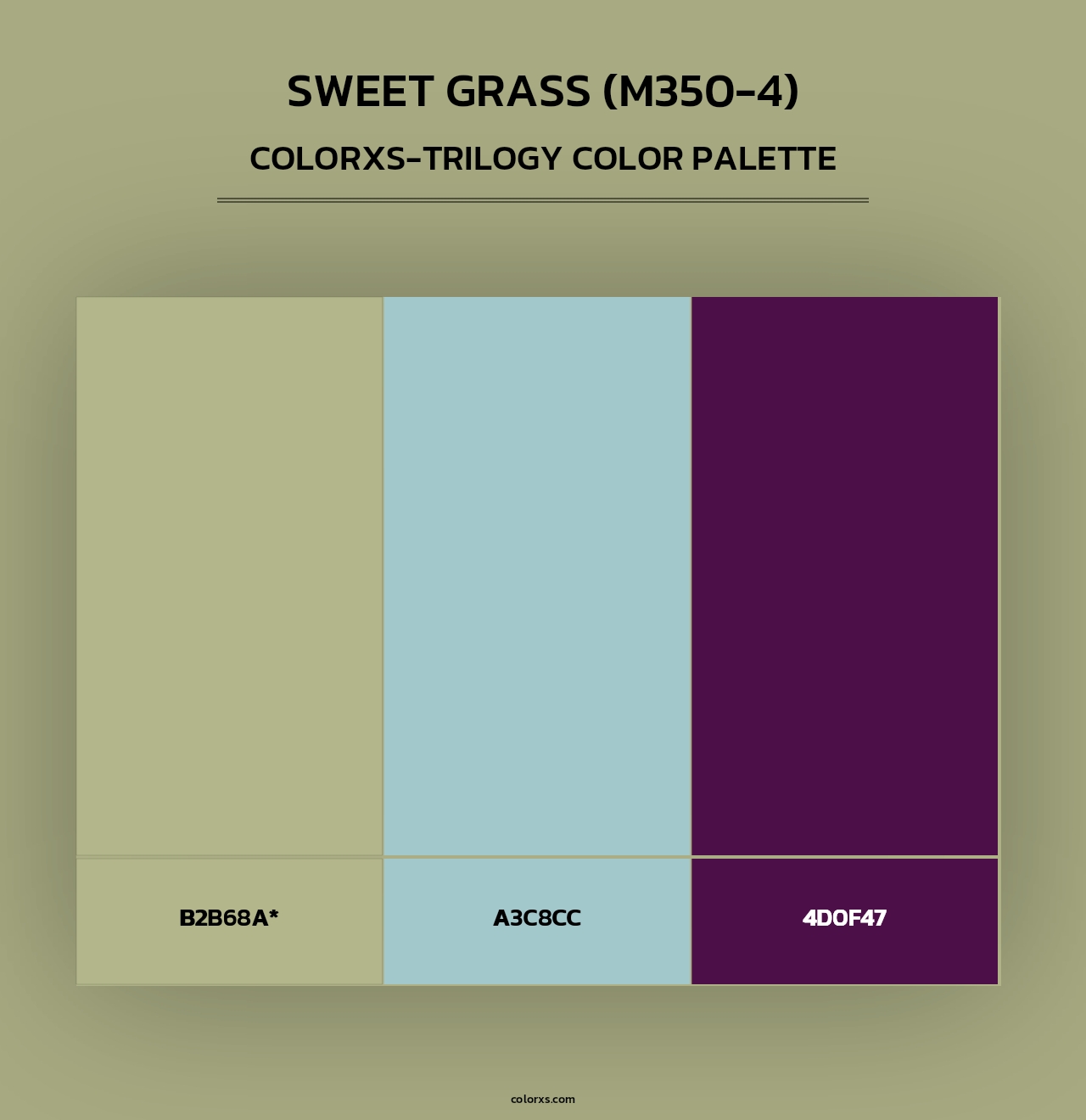 Sweet Grass (M350-4) - Colorxs Trilogy Palette