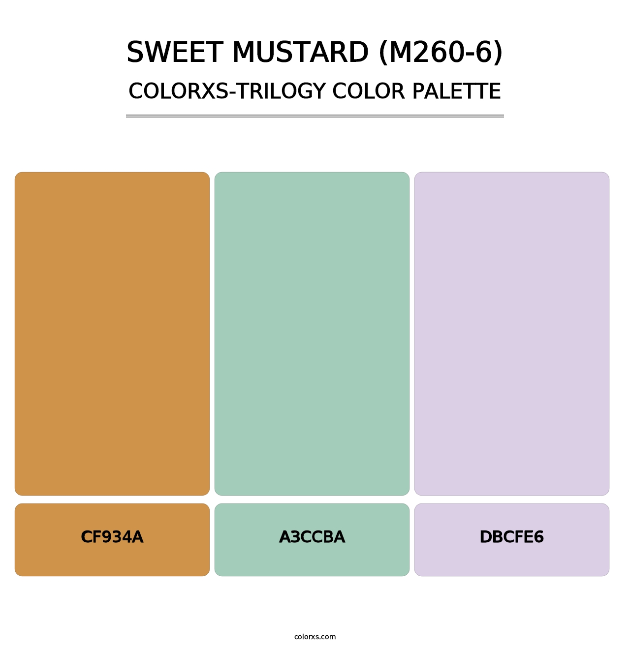 Sweet Mustard (M260-6) - Colorxs Trilogy Palette