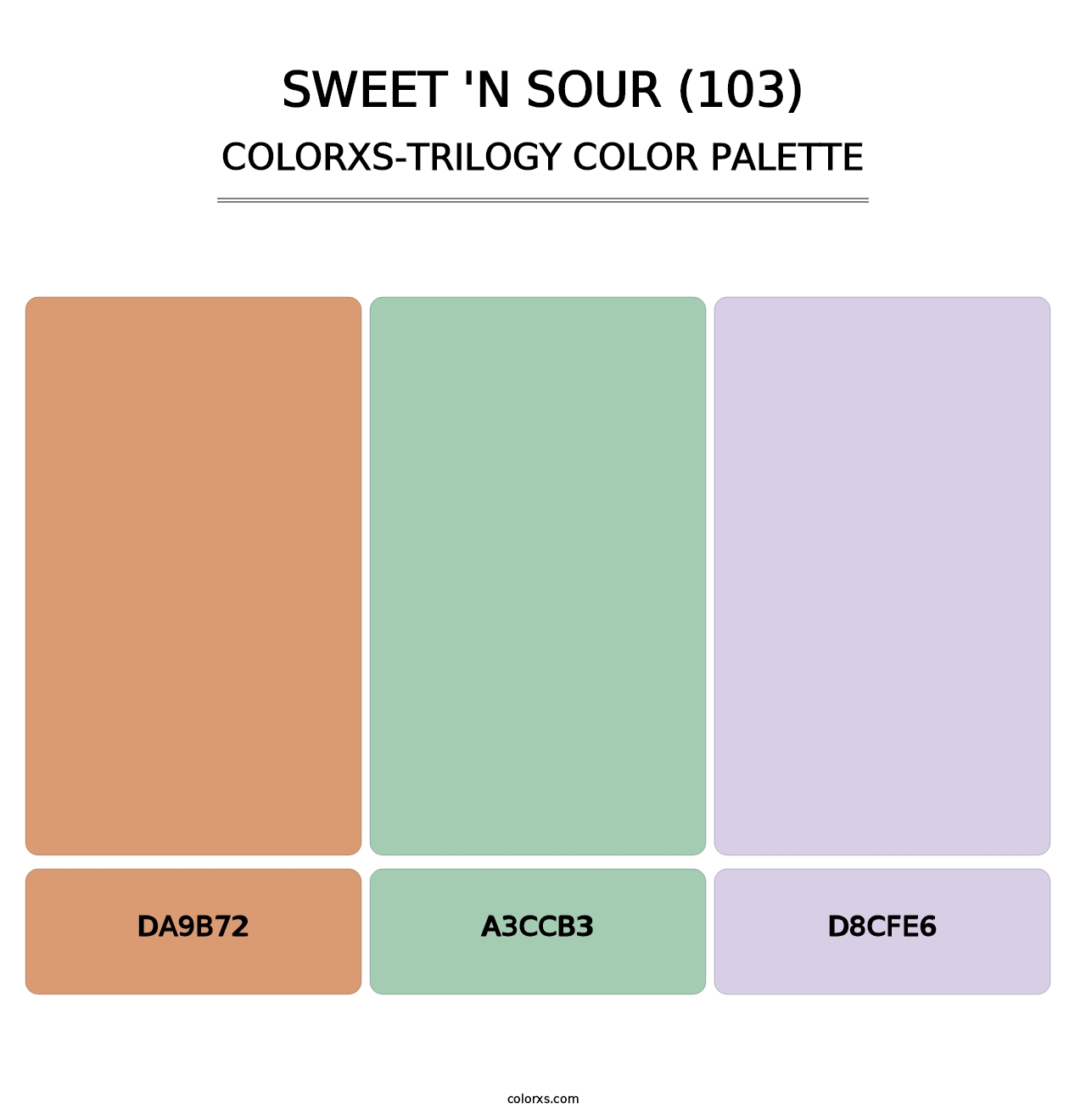 Sweet 'n Sour (103) - Colorxs Trilogy Palette