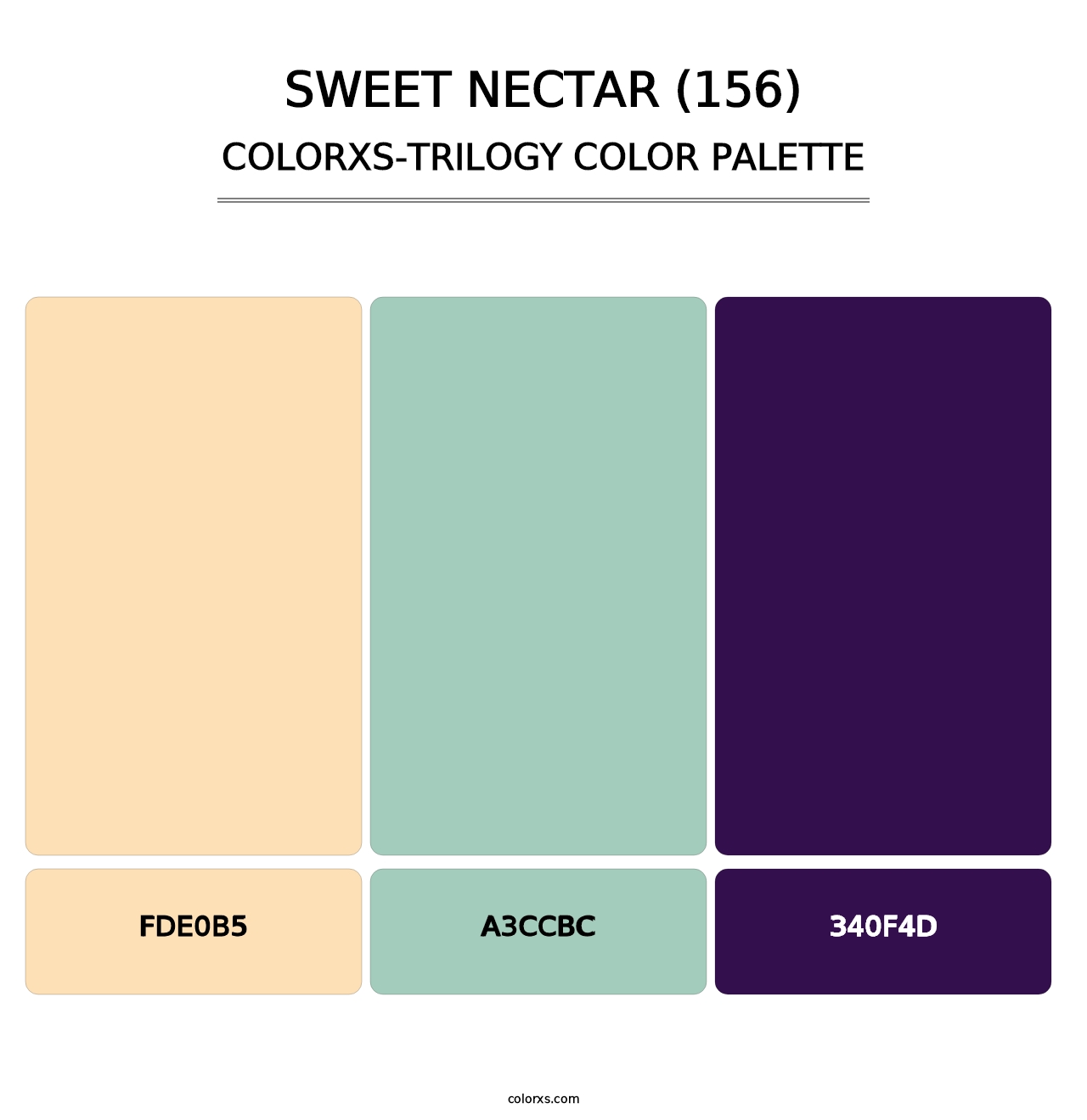 Sweet Nectar (156) - Colorxs Trilogy Palette