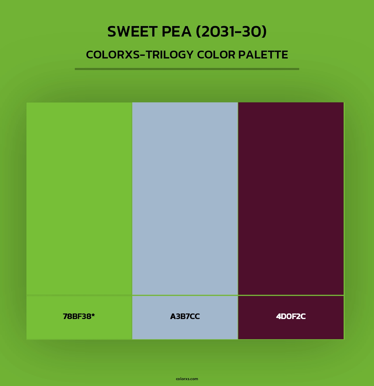 Sweet Pea (2031-30) - Colorxs Trilogy Palette