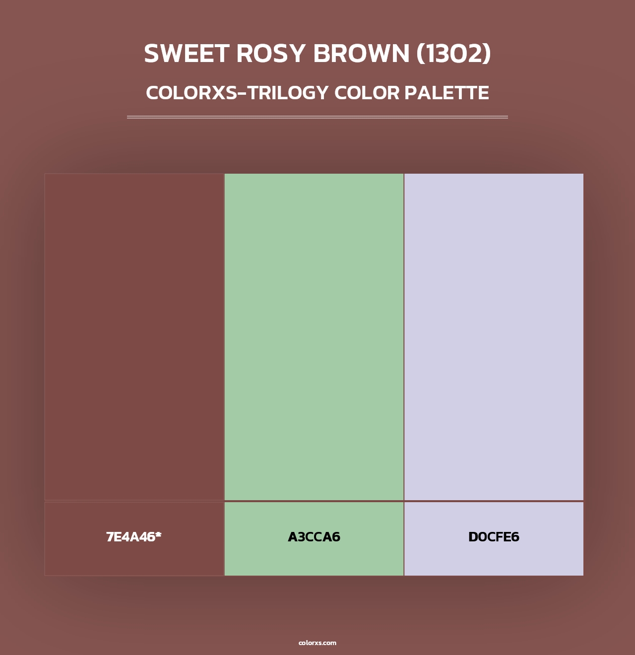 Sweet Rosy Brown (1302) - Colorxs Trilogy Palette