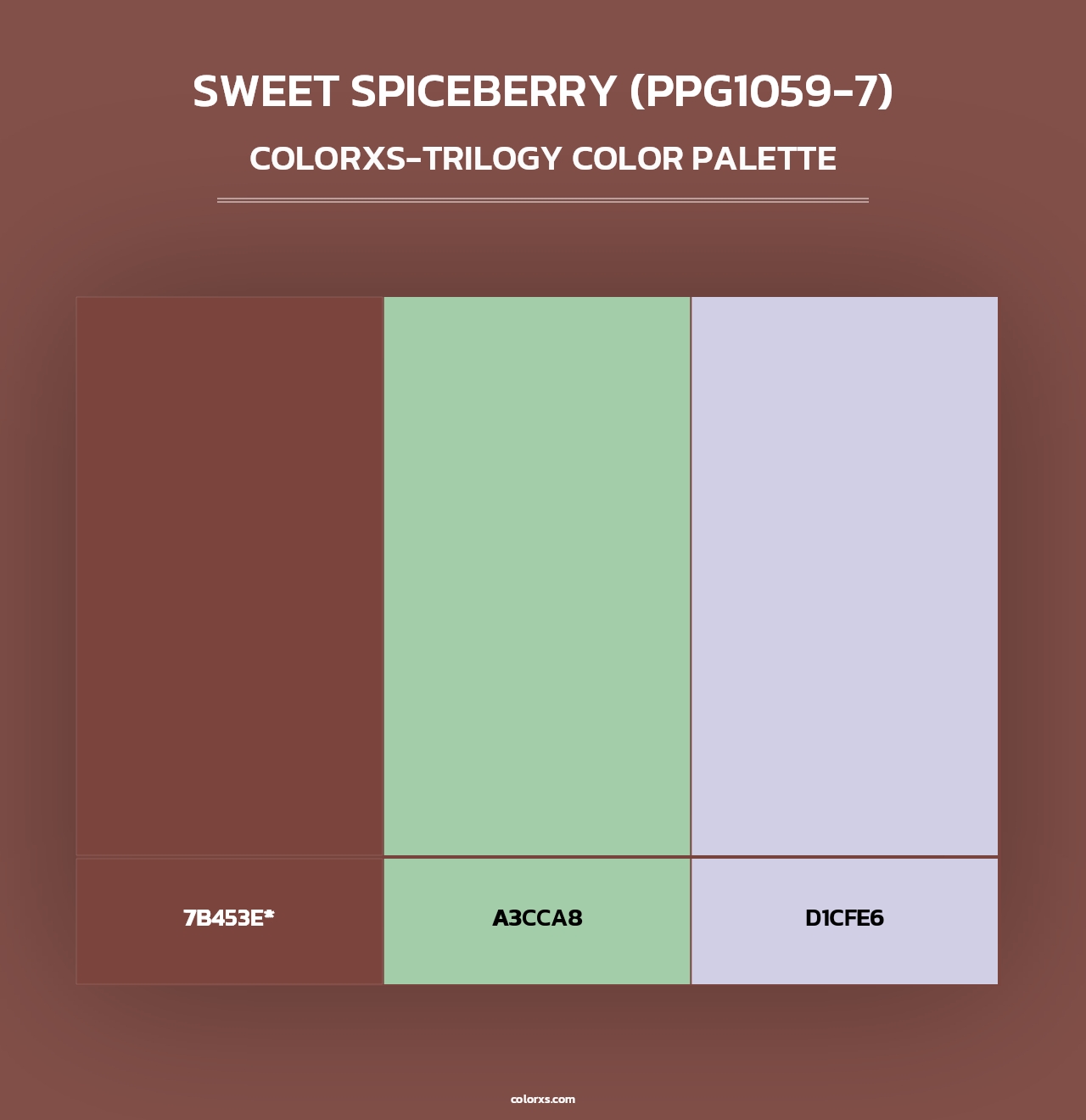 Sweet Spiceberry (PPG1059-7) - Colorxs Trilogy Palette