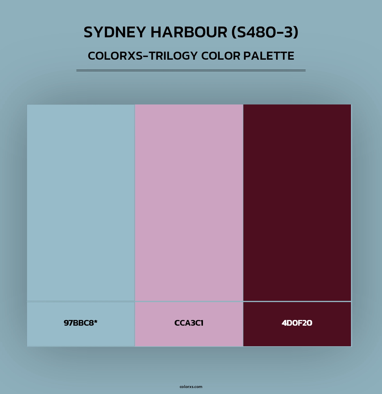 Sydney Harbour (S480-3) - Colorxs Trilogy Palette