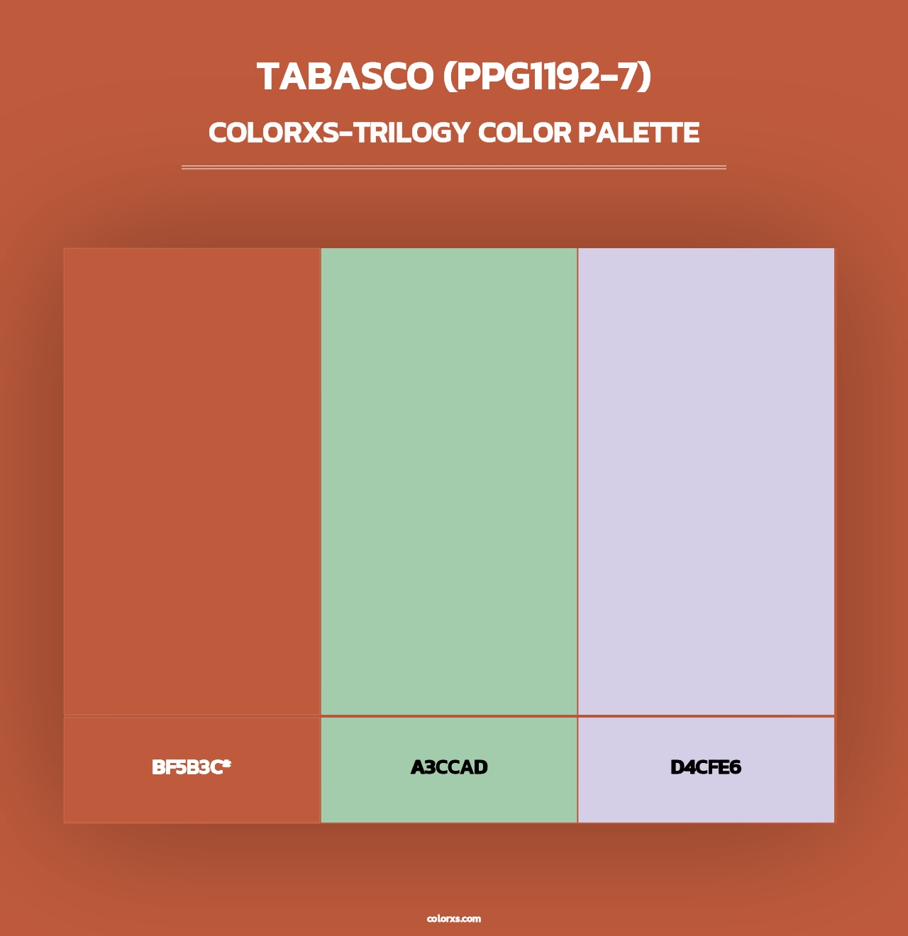 Tabasco (PPG1192-7) - Colorxs Trilogy Palette