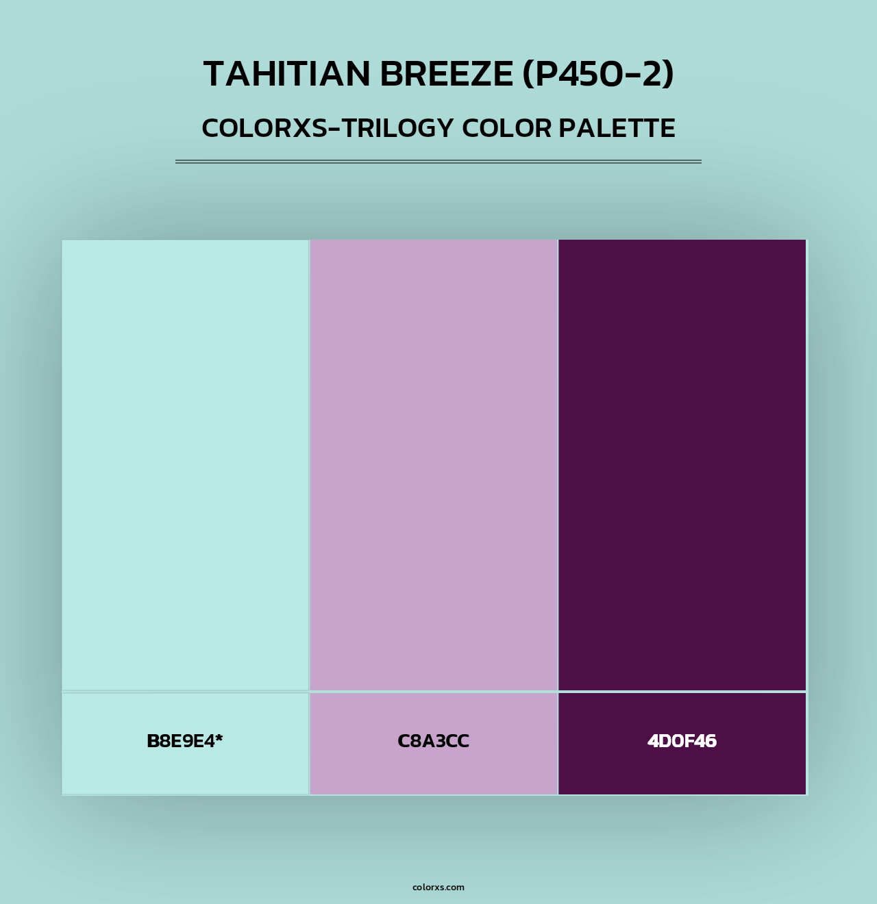 Tahitian Breeze (P450-2) - Colorxs Trilogy Palette