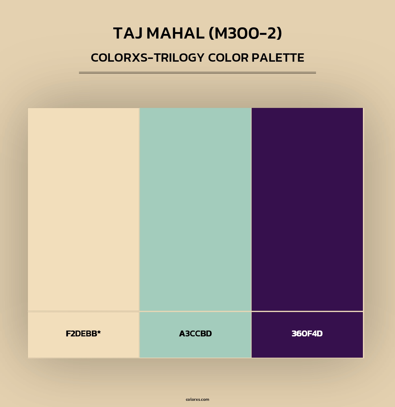 Taj Mahal (M300-2) - Colorxs Trilogy Palette