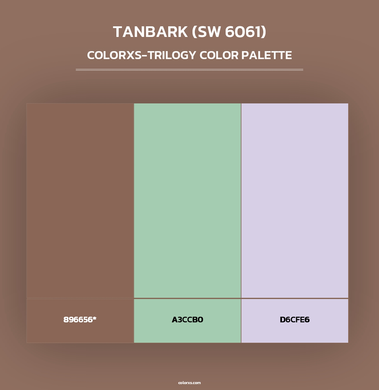 Tanbark (SW 6061) - Colorxs Trilogy Palette