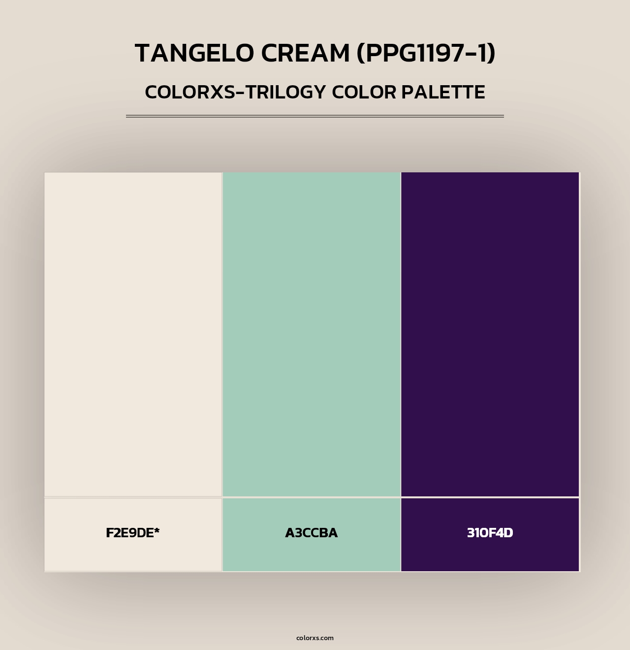 Tangelo Cream (PPG1197-1) - Colorxs Trilogy Palette