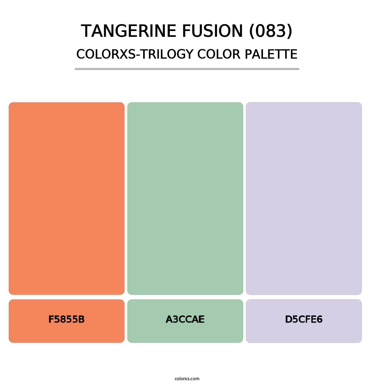 Tangerine Fusion (083) - Colorxs Trilogy Palette