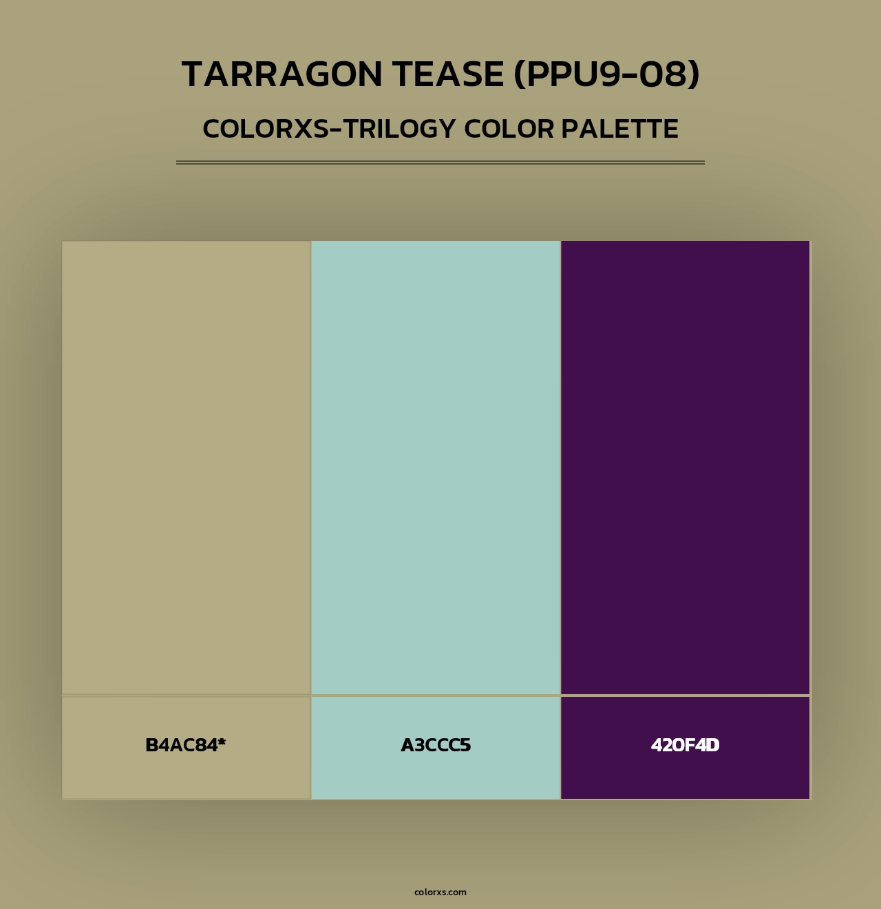 Tarragon Tease (PPU9-08) - Colorxs Trilogy Palette