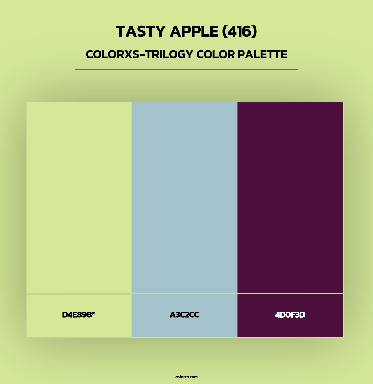 Tasty Apple (416) - Colorxs Trilogy Palette