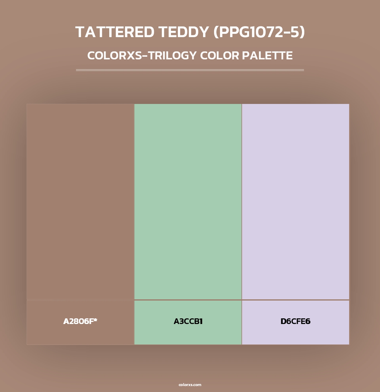 Tattered Teddy (PPG1072-5) - Colorxs Trilogy Palette