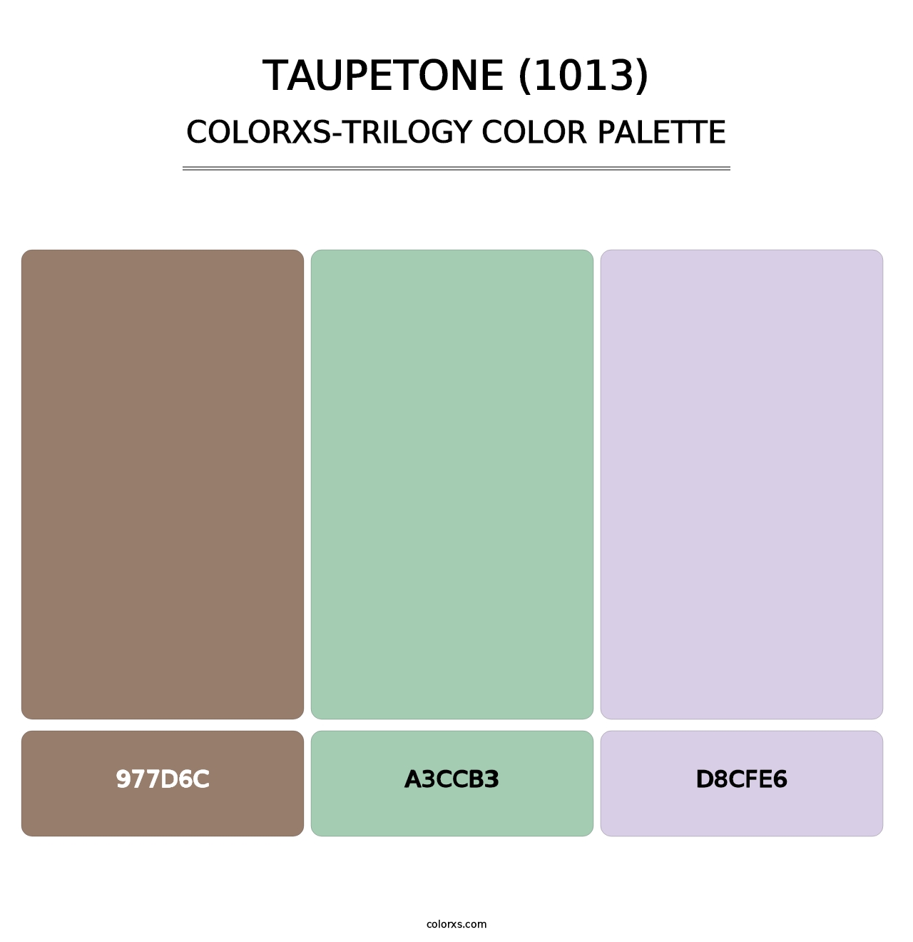 Taupetone (1013) - Colorxs Trilogy Palette