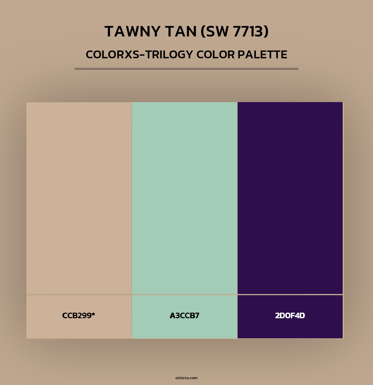 Tawny Tan (SW 7713) - Colorxs Trilogy Palette