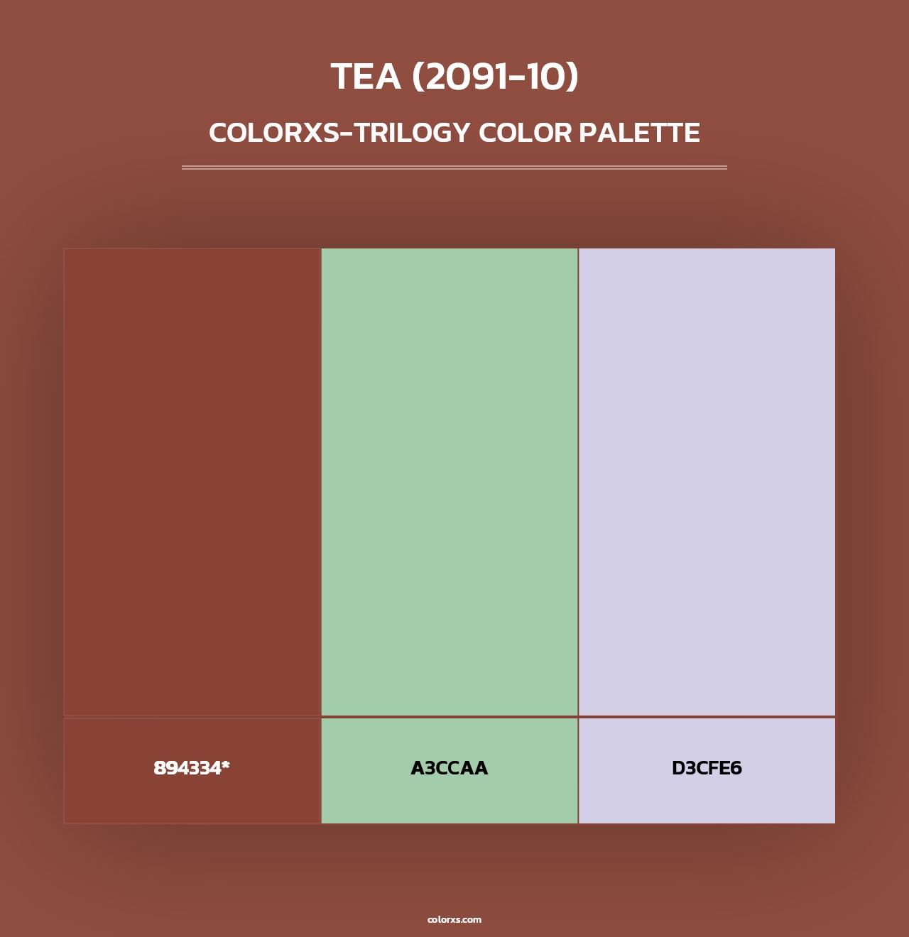 Tea (2091-10) - Colorxs Trilogy Palette