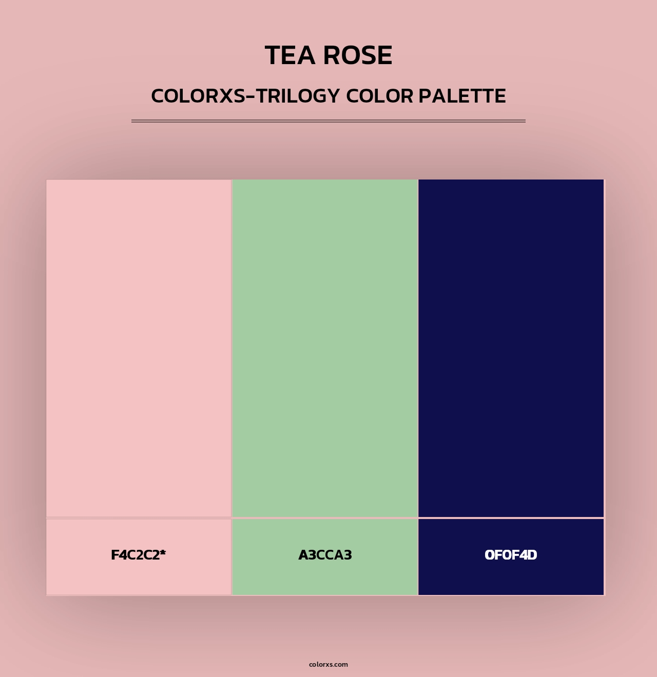Tea Rose - Colorxs Trilogy Palette