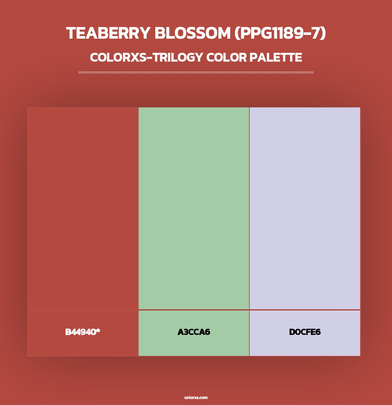 Teaberry Blossom (PPG1189-7) - Colorxs Trilogy Palette