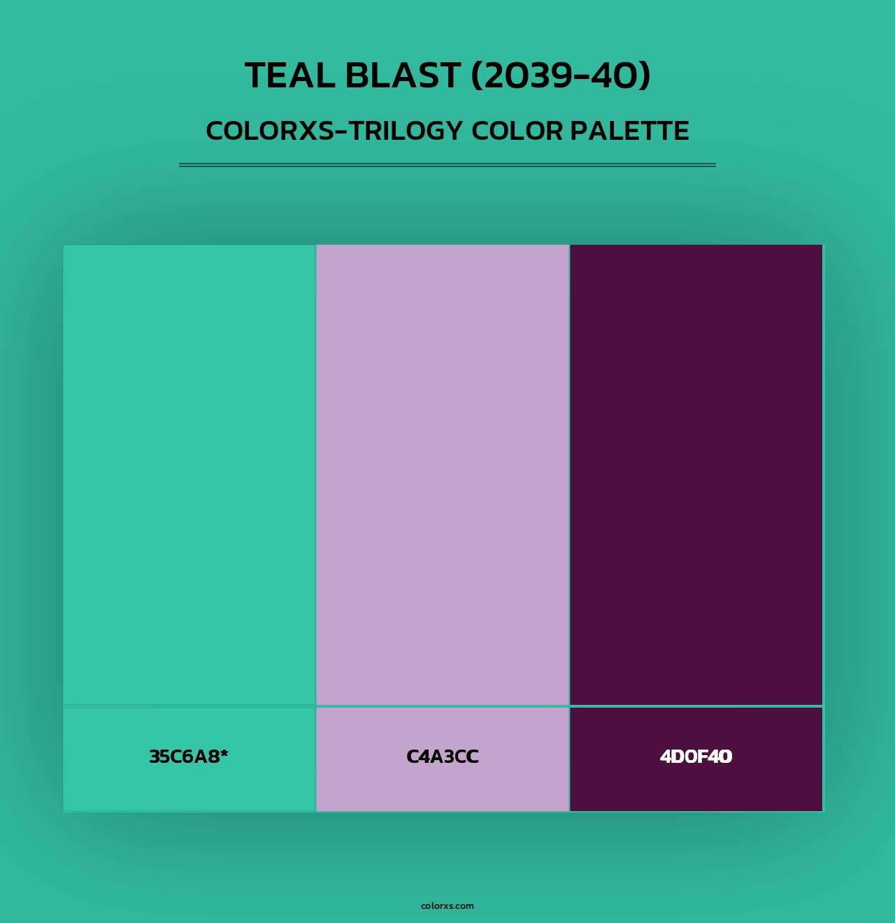 Teal Blast (2039-40) - Colorxs Trilogy Palette