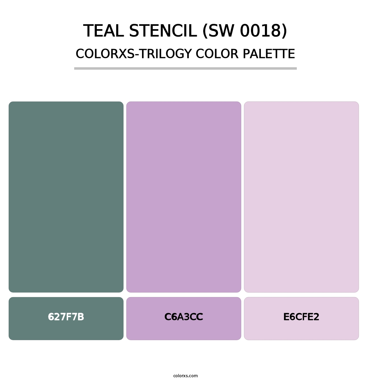 Teal Stencil (SW 0018) - Colorxs Trilogy Palette