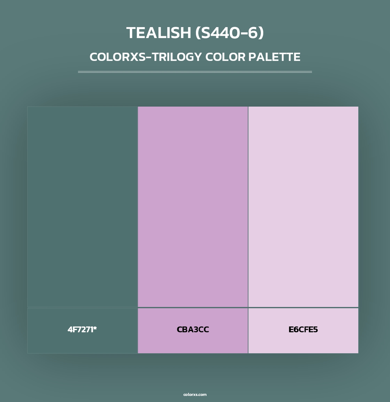 Tealish (S440-6) - Colorxs Trilogy Palette