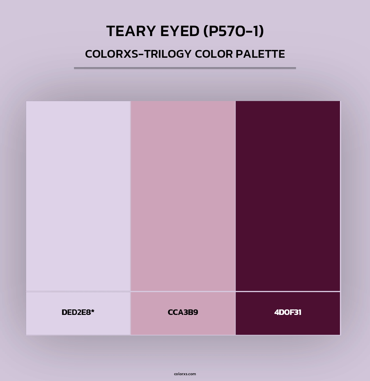 Teary Eyed (P570-1) - Colorxs Trilogy Palette